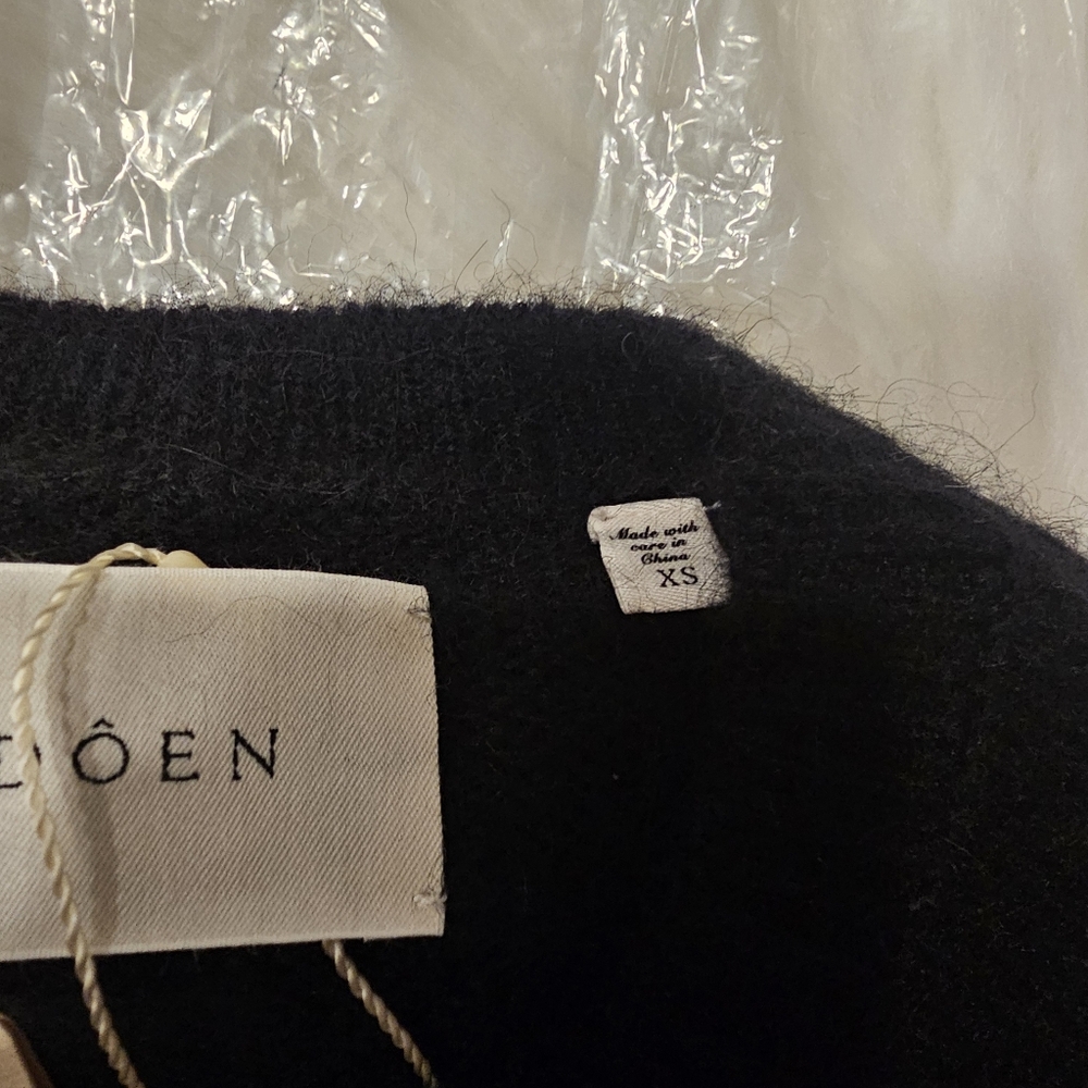 NWT DOEN Petra Crystal Cardigan Black XS - Picture 7 of 8